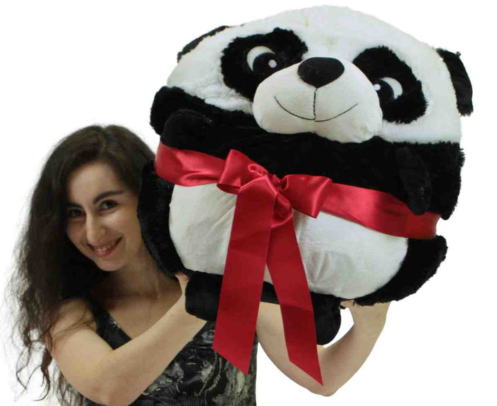 Big Plush Panda Smush Ball Soft 24 Inches Soft Stuffed Animal Plushie