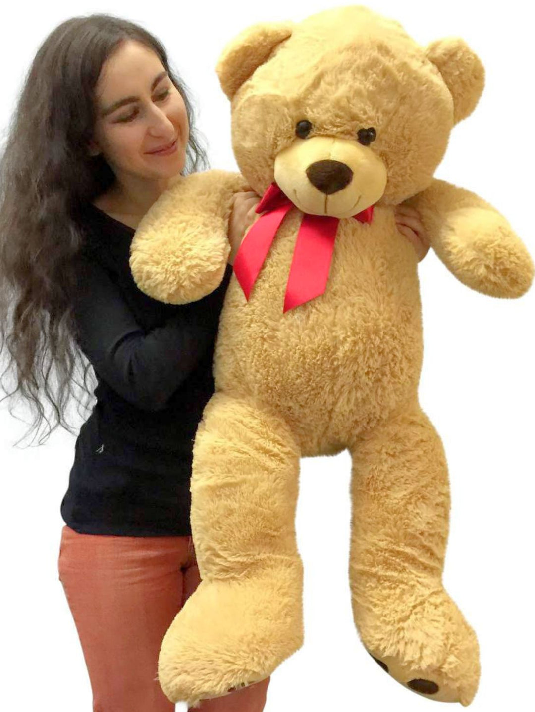 Big Plush 3 Foot Teddy Bear Extra Soft 36 inch Tan Jumbo Stuffed Animal