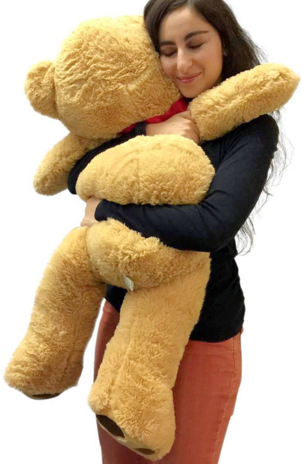 Big Plush 3 Foot Teddy Bear Extra Soft 36 inch Tan Jumbo Stuffed Animal