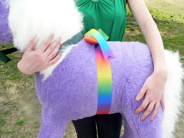 American Made Giant Stuffed Unicorn 36 Inch Soft Purple Made in USA America