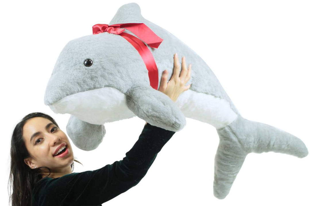 American Made Giant Stuffed Dolphin 46 Inch Soft Plush Made in USA