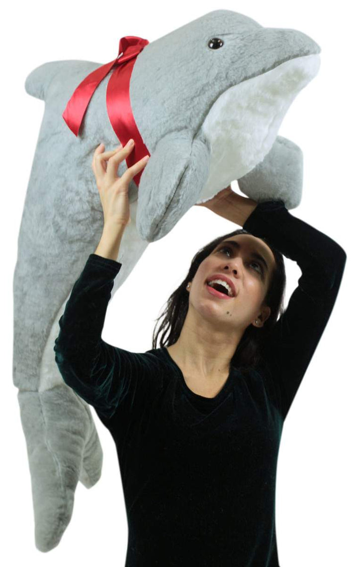 American Made Giant Stuffed Dolphin 46 Inch Soft Plush Made in USA