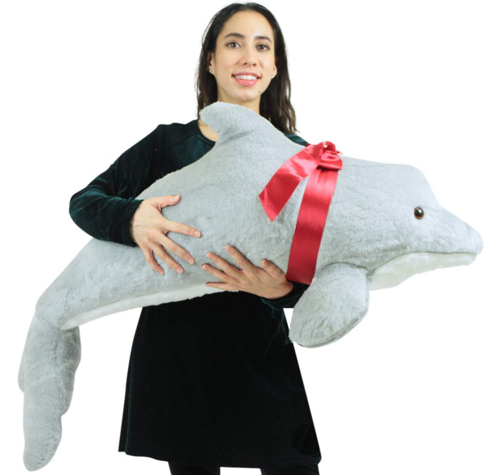 American Made Giant Stuffed Dolphin 46 Inch Soft Plush Made in USA