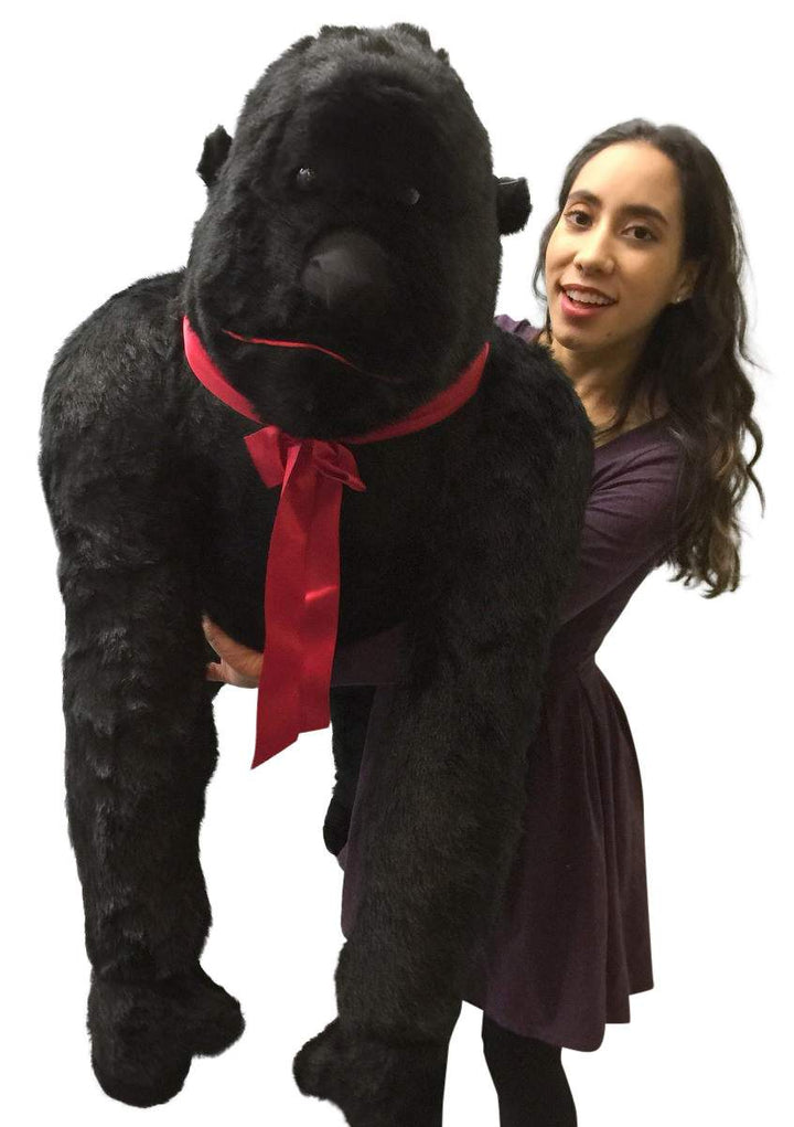 Giant Stuffed Gorilla, 42 Inch Height 36 Inch Length 36 Inch Width Huge Plush Animal, Made in USA