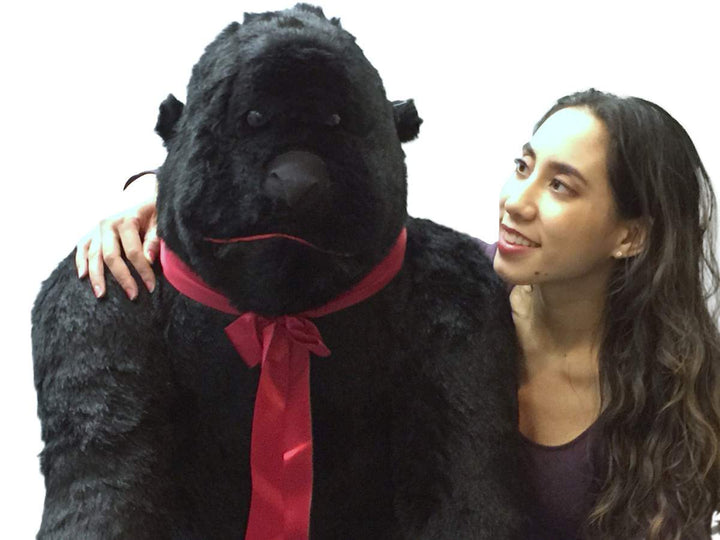 Giant Stuffed Gorilla, 42 Inch Height 36 Inch Length 36 Inch Width Huge Plush Animal, Made in USA