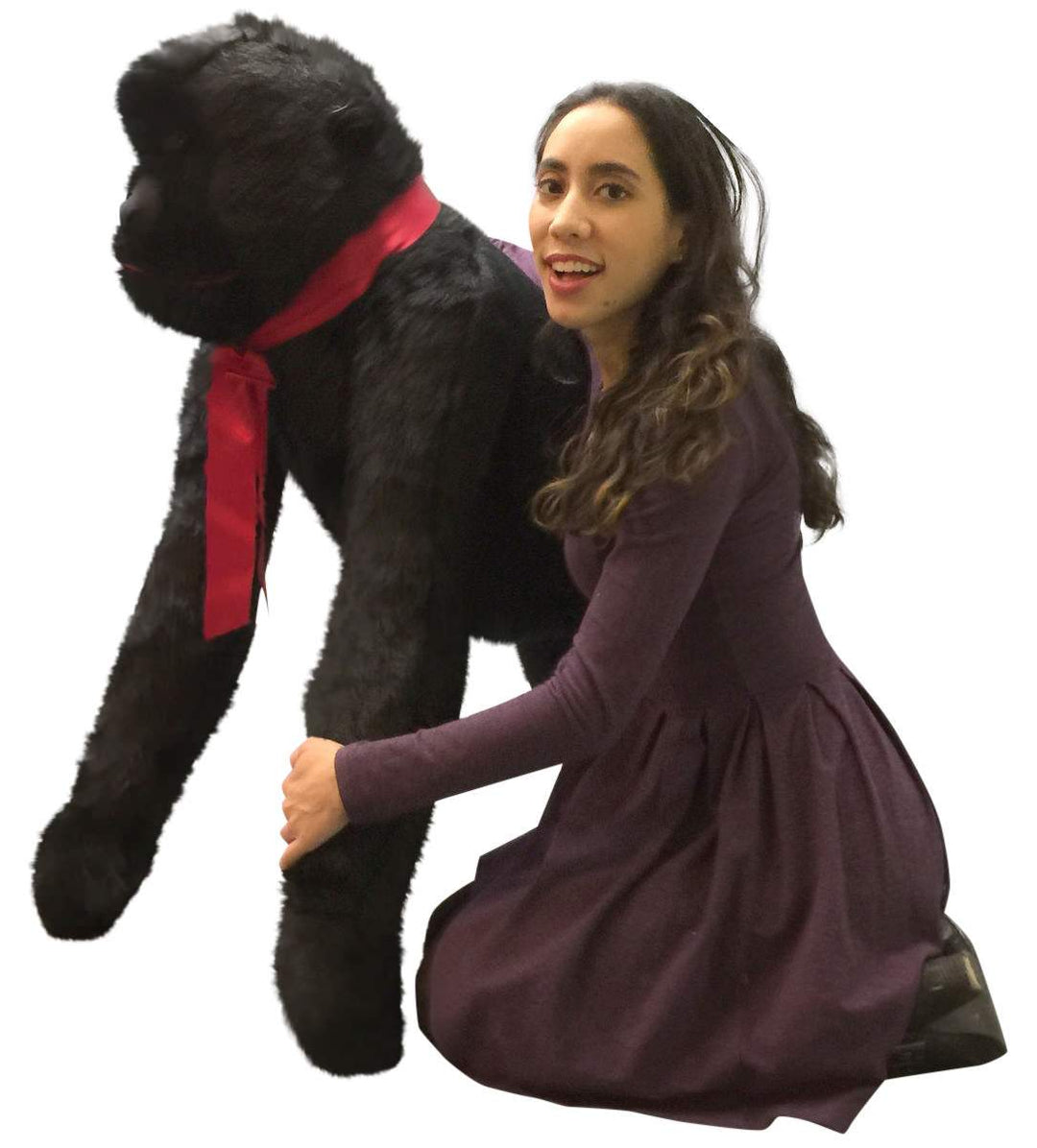 Giant Stuffed Gorilla, 42 Inch Height 36 Inch Length 36 Inch Width Huge Plush Animal, Made in USA