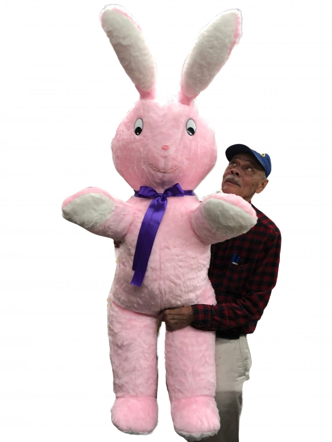 American Made Giant Stuffed Pink Bunny 60 Inch Soft Big Plush 5 Ft Rabbit Made in USA