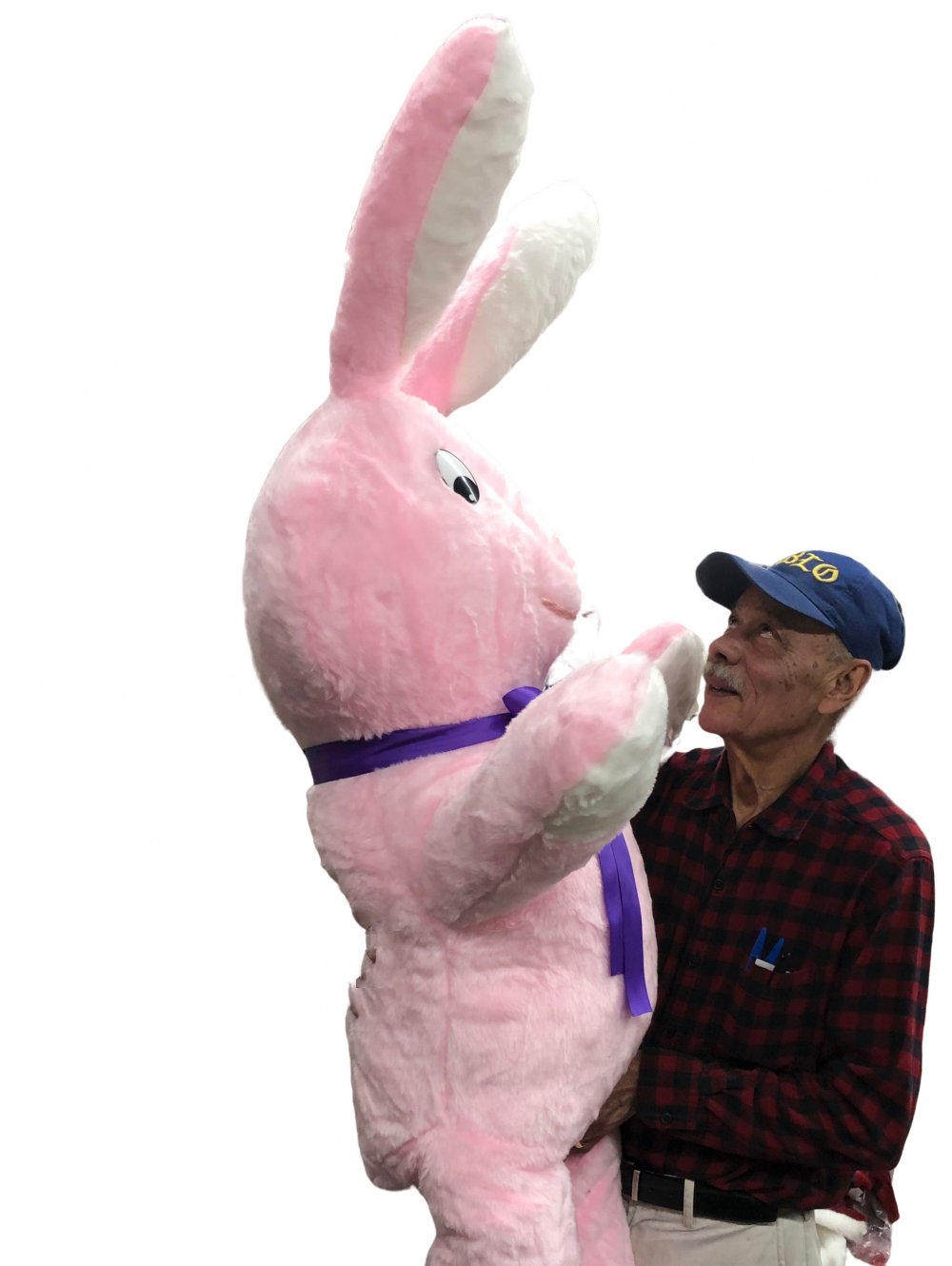 American Made Giant Stuffed Pink Bunny 60 Inch Soft Big Plush 5 Ft Rabbit Made in USA