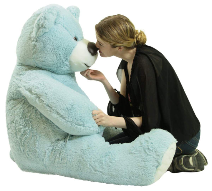 American Made Giant Blue 5 Foot Teddy Bear Soft 60 Inches 5 Feet Tall