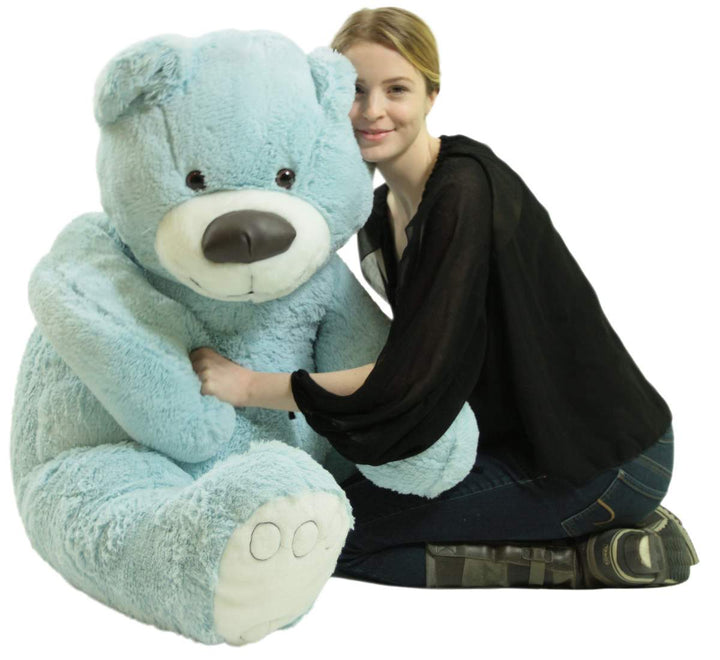 American Made Giant Blue 5 Foot Teddy Bear Soft 60 Inches 5 Feet Tall