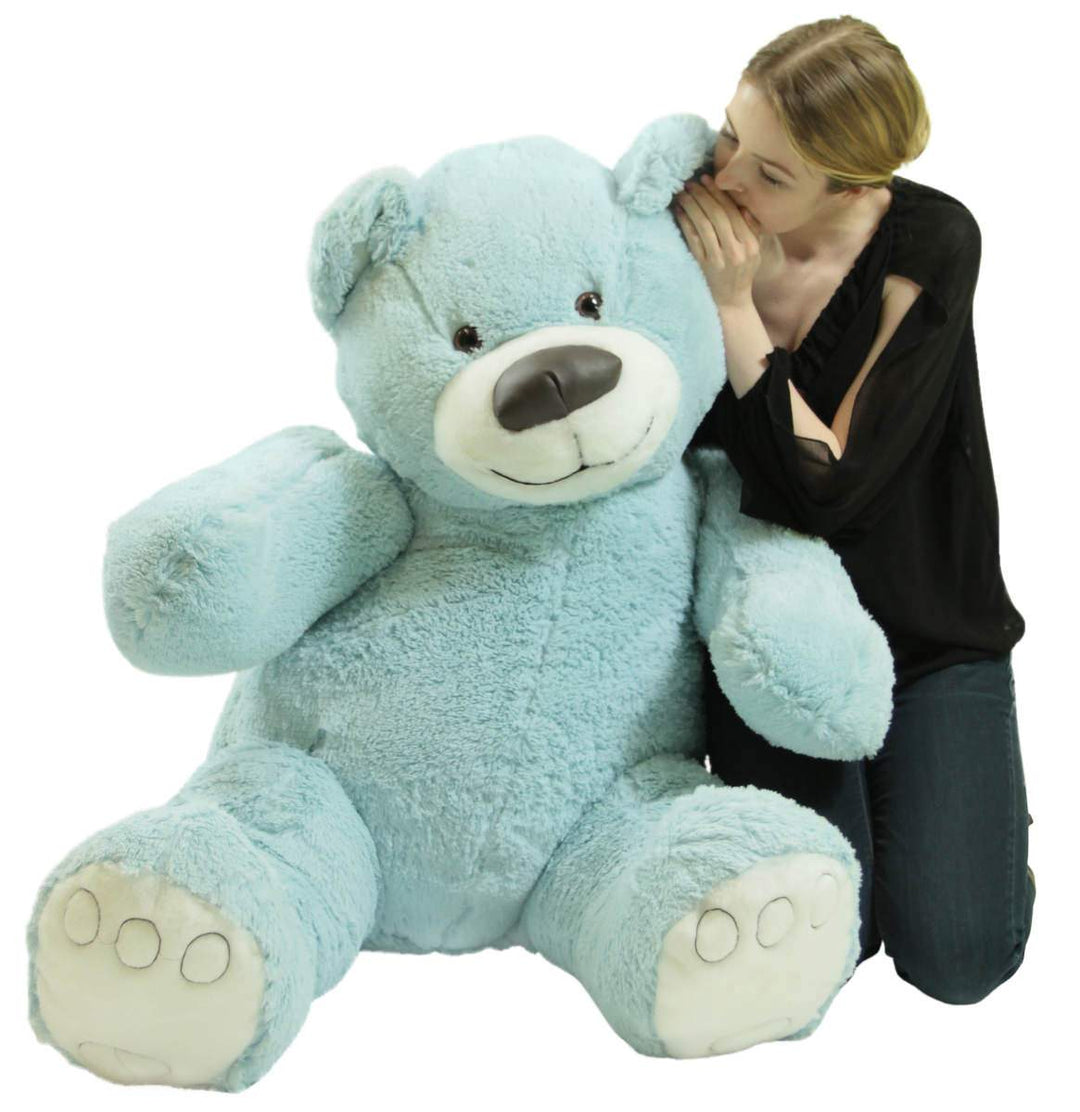 American Made Giant Blue 5 Foot Teddy Bear Soft 60 Inches 5 Feet Tall