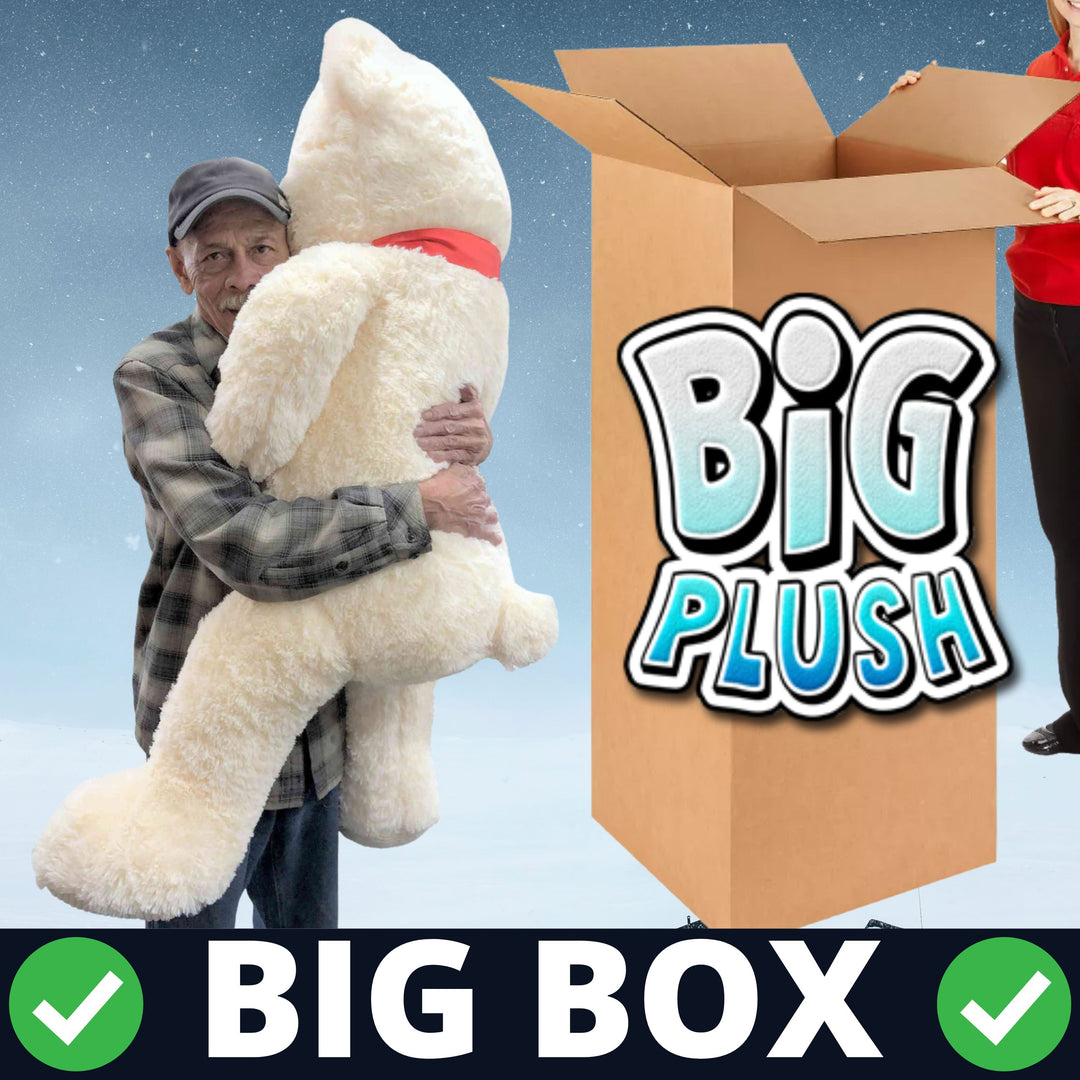 Giant White Teddy Bear Soft -  Premium Quality Big 54 inches  Huge Stuffed Animal