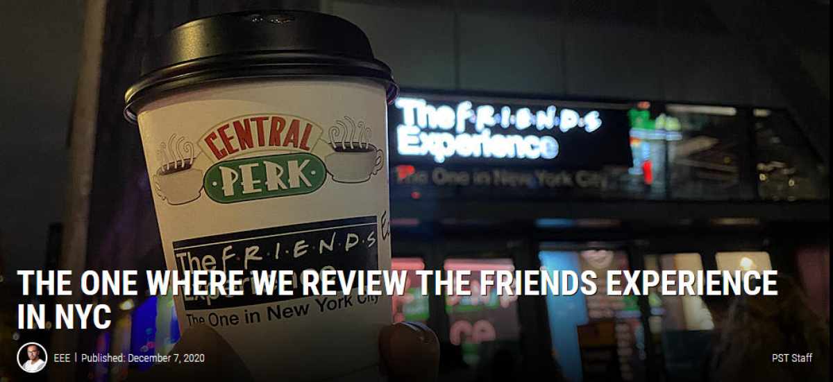 A review of the Friends Experience in NYC where the Big Plush giant stuffed Hugsy penguin was installed