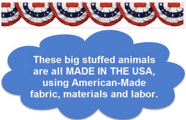 Stuffed Animals and plush toys manufactured in the USA America